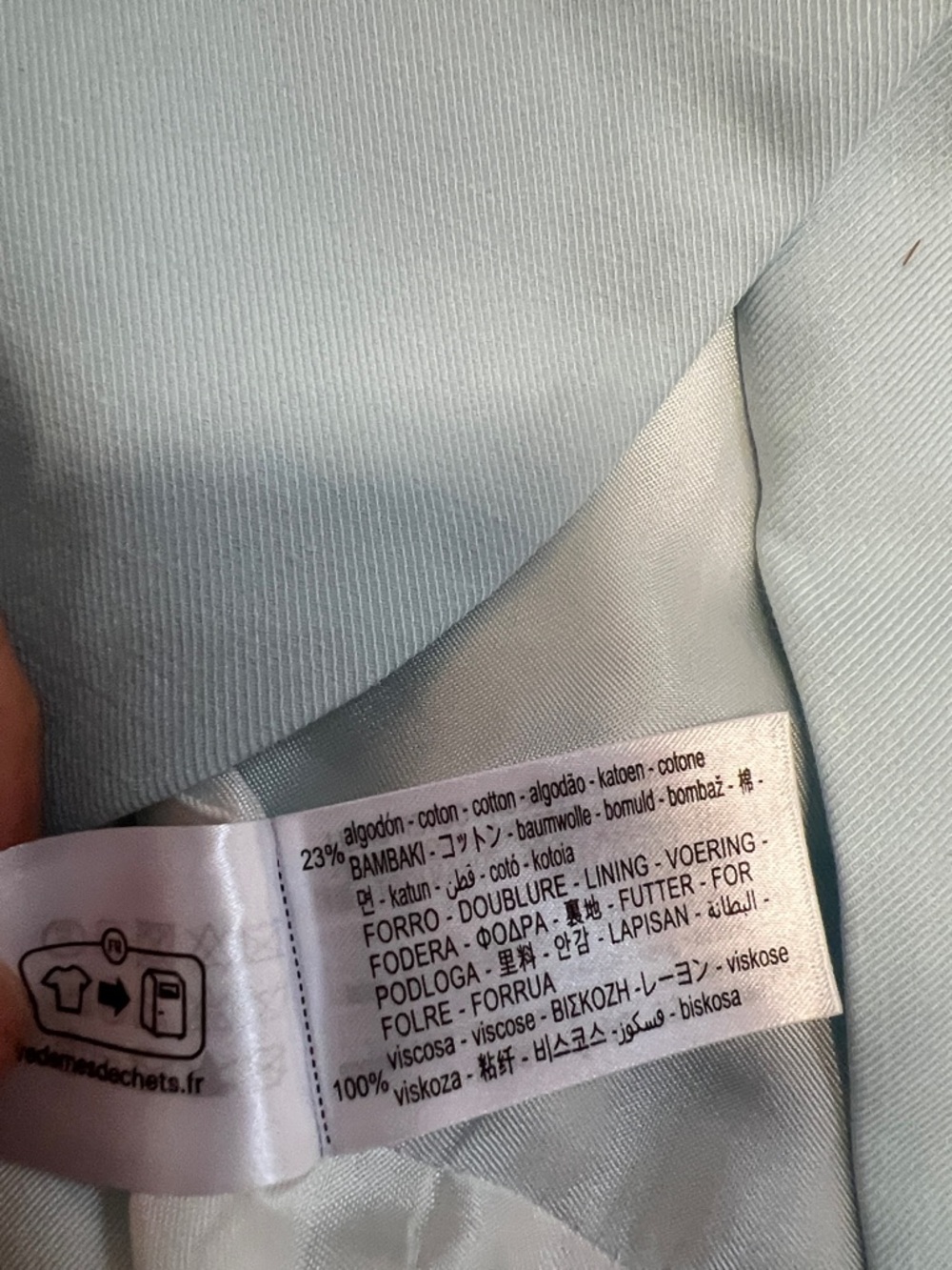 Zara Pastel Blue Single-Breasted Blazer - Picture 9 of 11
